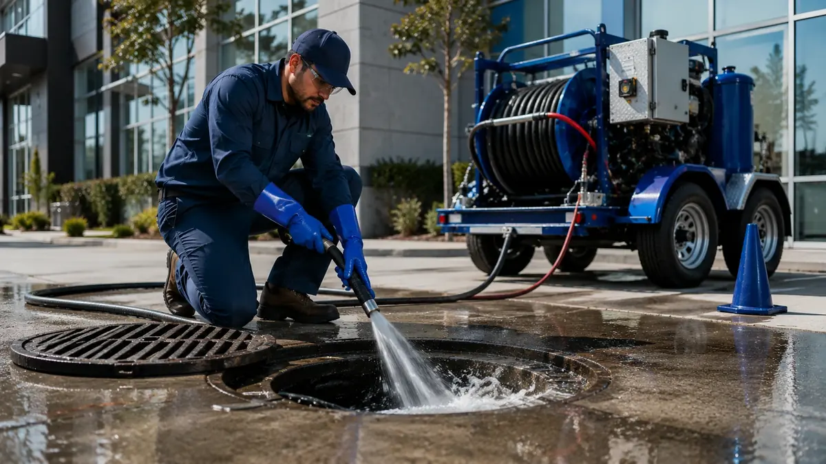 Commercial Hydro Jet Drain Cleaning in Bradley