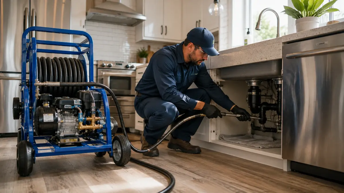 Kitchen Drain Hydro Jetting in Bradley