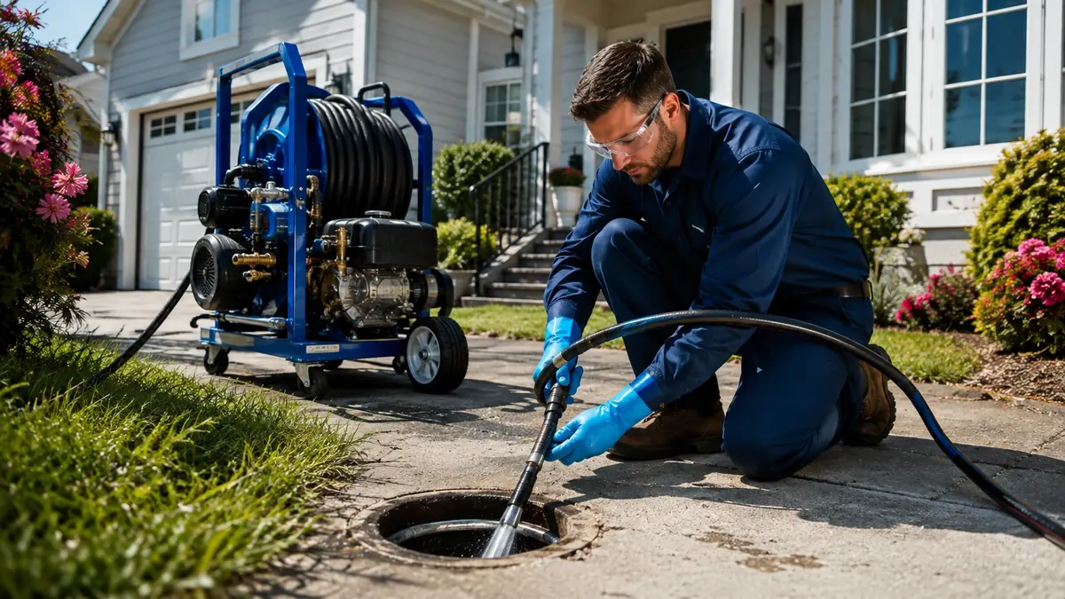 Residential Hydro Jet Drain Cleaning in Bradley