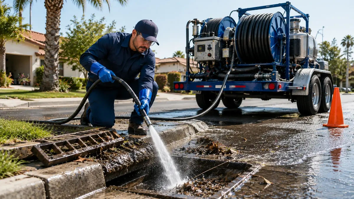 Storm Drain Hydro Jet Cleaning in Bradley